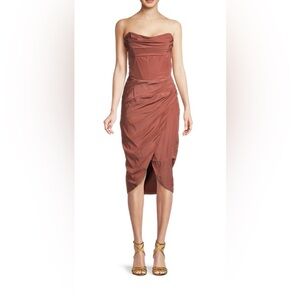 NWT Bardot Jamila Midi Dress Chestnut Size Medium